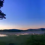 Kaupinmaja, Yllaes, Aekaeslompolo, Lapland - Log With And Fell Scenery Äkäslompolo