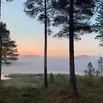 Kaupinmaja, Yllaes, Aekaeslompolo, Lapland - Log With And Fell Scenery Äkäslompolo
