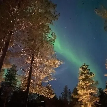 Kaupinmaja, Yllaes, Aekaeslompolo, Lapland - Log With And Fell Scenery Äkäslompolo